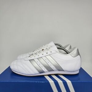 New Adidas Taekwondo Lace 'White Silver Metallic Gum' Women's Shoes Size 8
